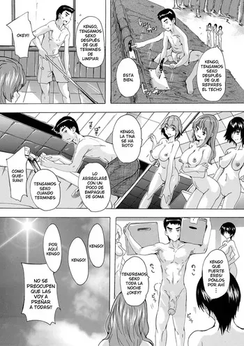 [Natsuka Q-ya] Saiin! Zenra-jima (Chap. 3) | Afrodisiaco! La Isla Nudista (Cap. 3) [Spanish] [Decensored][Digital][Harenchi no Fansub] manga cover