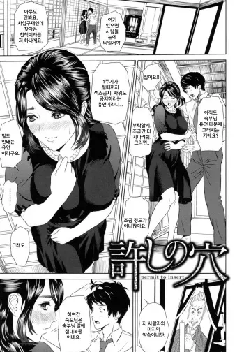 [Hyji] Yurushi no Ana - permit to insert (Jukuren no Wana) [Korean] manga cover