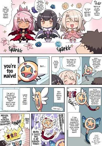 Illya, Miyu, Chloe manga cover