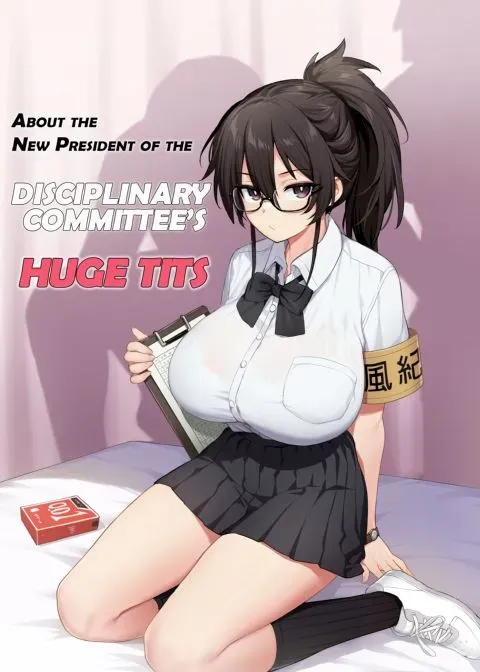 About the New President of the Disciplinary Committee's Huge Tits 1 manga cover