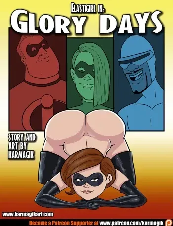 [Karmagik] Elastigirl in Glory Days - Ink (WIP) manga cover