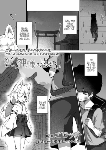 [Erocchi] Kitsune no Kami-sama wa Nagusametai (Towako 11) [Korean] [팀 털난보리] [Digital] manga cover