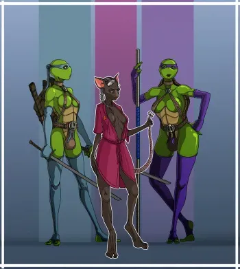 TeenageMutantNinjaTurtles FUTANARI persons manga cover