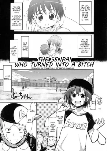 The Senpai who turned into a bitch manga cover