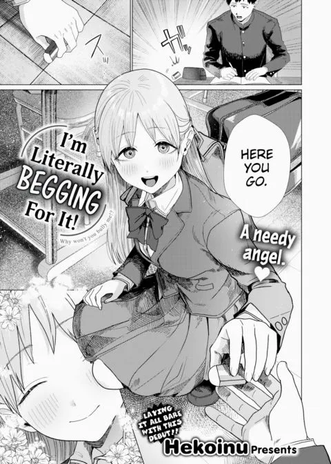 I'm Literally Begging For It! manga cover