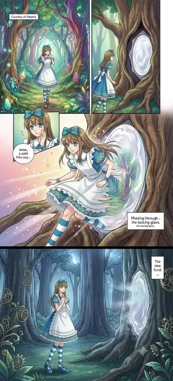 dollhouse kuni no alice AI GENERATED manga cover