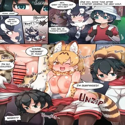 Tairiku Ookami To Futanari Serval Koubi [Doujinshi] manga cover