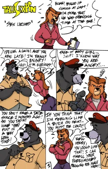 [Wolfwood] TailSexPin "Sex Urges" (TaleSpin) manga cover