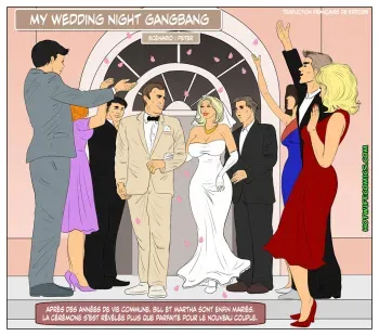 [HotWifeComics] My Wedding Night Gangbang [French][Edd085] manga cover