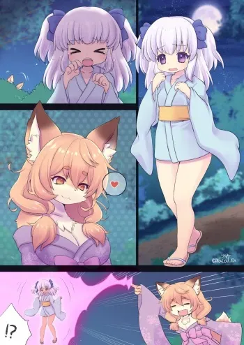 [Racal_ra] Warui kitsune no onee-chan to kowagari na onna no ko no ohanashi manga cover