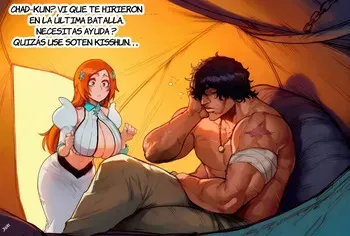 [Hoorpy] Cuidados Especiales con Orihime Después de una Dura Batalla - Orihime Inoue x Yasutora Chad (Bleach) [Spanish] [JFairy Traslate] manga cover