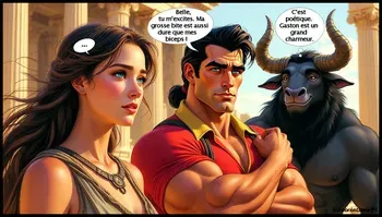 Theme: Minotaur – Part 7 – Disney – Artist: Nikocreations FR – [AI Generated] – [FRENCH] manga cover