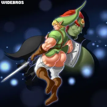 Link x Gandorf in The Silent Hero manga cover