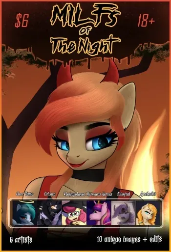 (Various) MILFs of the Night (My little pony) manga cover