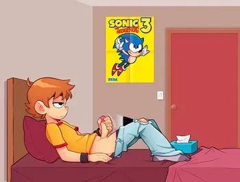 [Enf-Lover] Scott gets caught and has an affair (Scott Pilgrim) manga cover