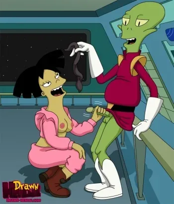 Futurama: Zapp Brannigan with Kif Kroker fack Emy Wong [comix] manga cover