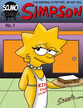 [Escoria] Kiss the Chef (The Simpsons) manga cover