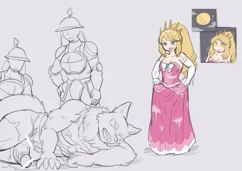 [mokushi]Princess Futanari Werewolf Transfur By Sperm Splash(3p) manga cover