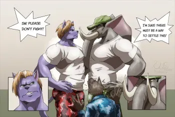 Wawa vs Captain Elephant manga cover