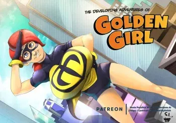 The developing adventures of Golden Girl (Audrey Page) manga cover