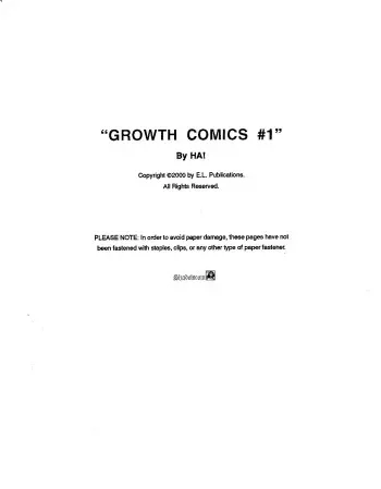 "Growth Comics #1 (Tremendous Tit Tales) Illustrated comic-story #1 manga cover