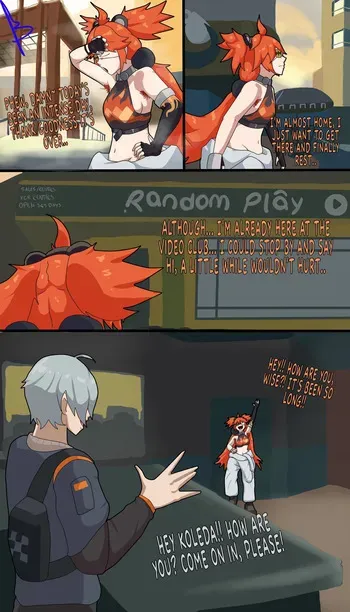 (Red_and_Blu) Quick visit to a friend (ends in sex) manga cover