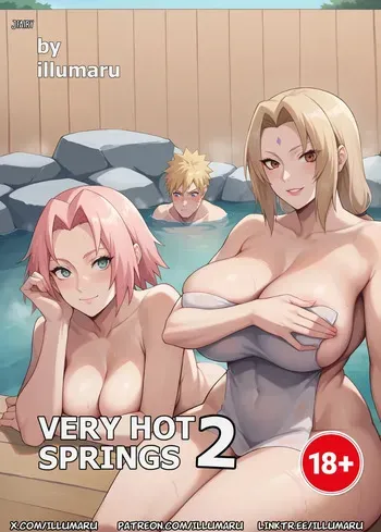 [Illumaru] Aguas Termales Muy Calientes 2 (Naruto) [Spanish] [JFairy Traslate] [AI Generated] manga cover
