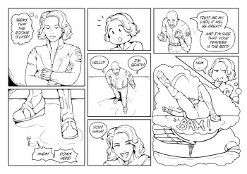 [smushedboy] Black Widow is the boss manga cover