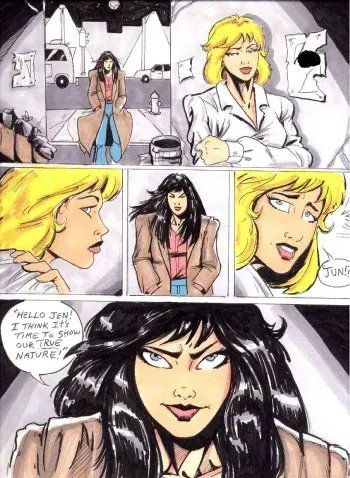 Devilman Lady (Jun Fudo) vs She-Hulk (Jennifer Walters) by Morea manga cover