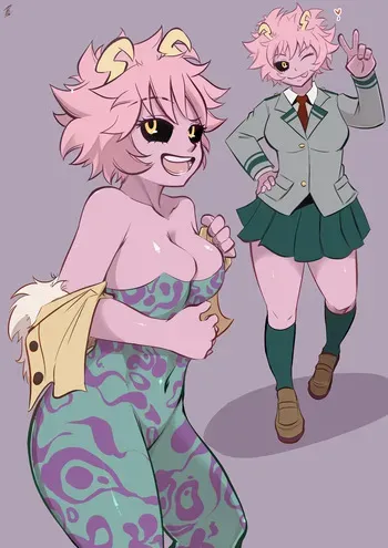 [demonneko77] Mina Ashido sketch (Boku no Hero Academia) manga cover