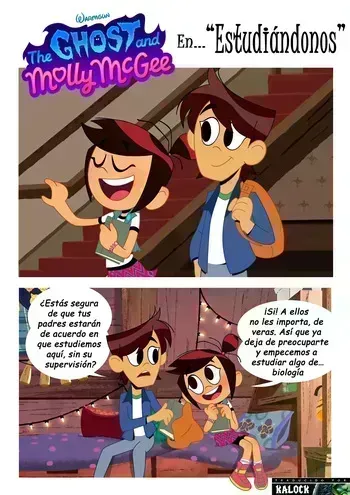 [Lester] Molly & Ollie en "Estudiándonos" (The Ghost and Molly McGee) (En Progreso) (Spanish) [kalock] manga cover