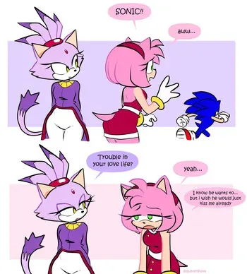 [QuaverDraws (QuaverNSFW)] Amy x Blaze manga cover