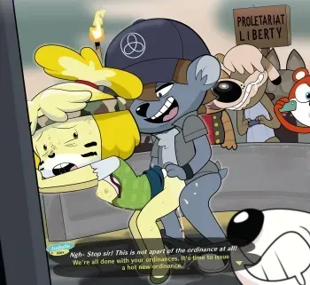 [Gosgoz] Isabelle almost ruins everything (Animal Crossing) manga cover