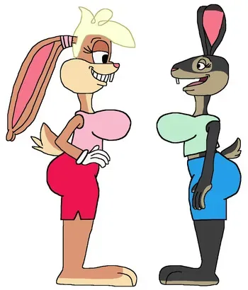 Free used of Futanari Lola Bunny and Judy Hopps manga cover