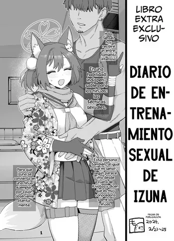 [Mo]７Getsu Koushin Bun｜Diario de Entrenamiento Sexual de Izuna (Blue Archive) [Spanish] [La Legión Fantasma] manga cover