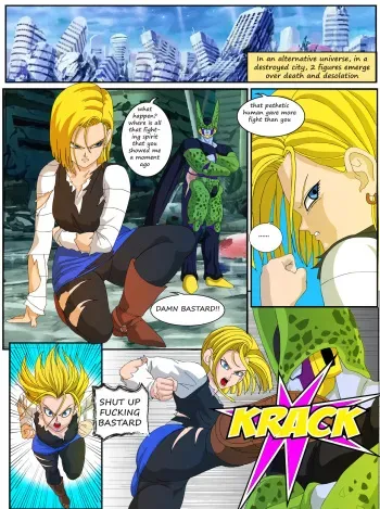 [Demonda] Android 18 vs Cell (Dragon Ball Z) manga cover