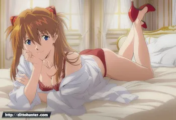 [Ditto Seeker] Asuka Langley (Neon Genesis Evangelion) The Confident Seduction (parody) [AI generated] manga cover