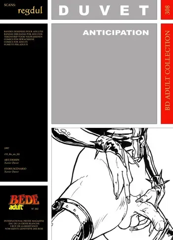 [Bédé Adult 308] Xavier Duvet - Anticipation manga cover