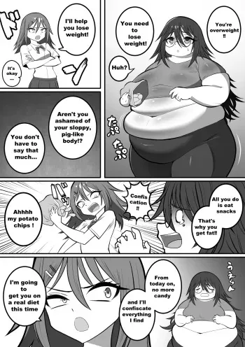 SSBBW weight gain sisters manga cover