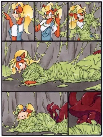 [Tiera Foxglove] Coco's Slimy Adventure (Crash Bandicoot) manga cover