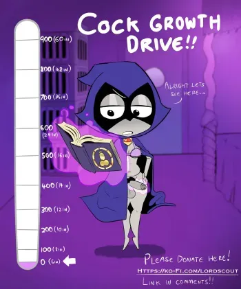 [Oogabutt] Raven's Cock Growth Drive (Teen Titans) (Ongoing) manga cover
