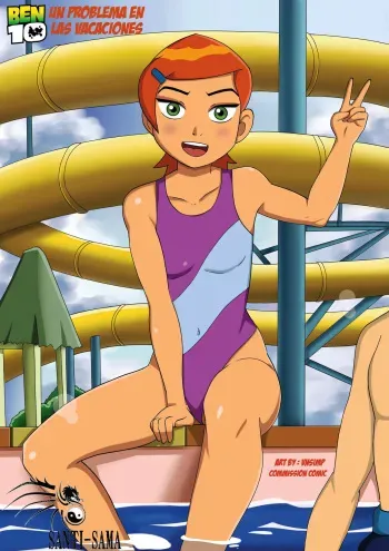 [VN Simp] A Trouble in Vacation (Ben 10) | Un Problema En Vacaciones (Ben 10) [Santi-Sama Traducciones] manga cover