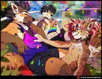[PeppermintHusky (Roanoak/Ace)] Pride 2024 + Belly Rubs manga cover
