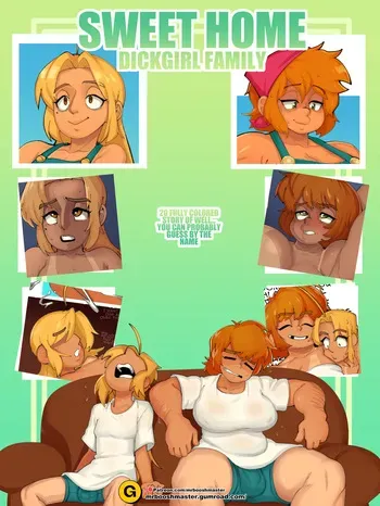 [Spanish] Sweet Home Dickgirl Family [Uncensored] manga cover