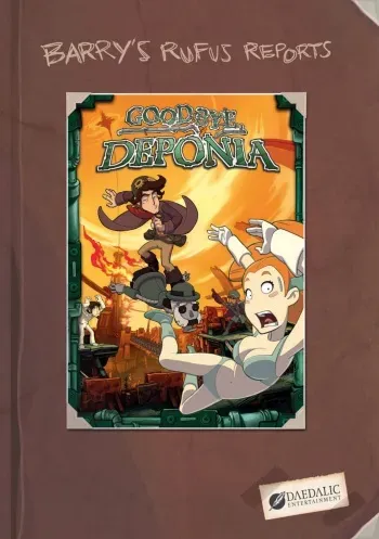 Barry's Rufus Reports Goodbye Deponia manga cover