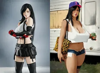 [Diathorn] The decline of Tifa Lockhart manga cover