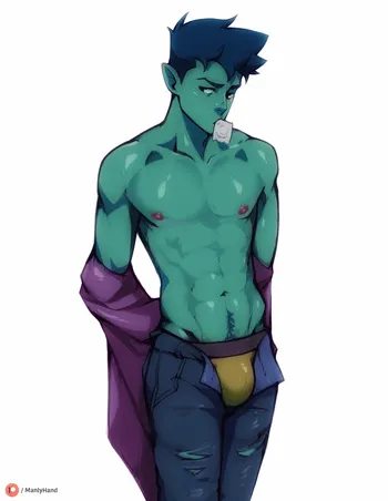 [ManlyHand] Beast Boy manga cover