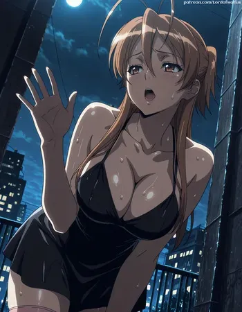 [Lord of Waifus] Rei Miyamoto "Highschool of the Dead" | 4K ( monster & tentacle themed ) [AI Generated] manga cover