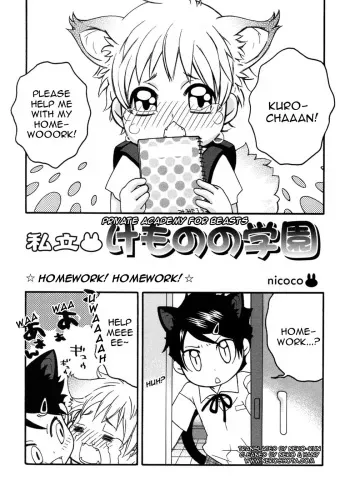 [Nicoco] Homework! Homework! [English] {Neko-Kun} manga cover