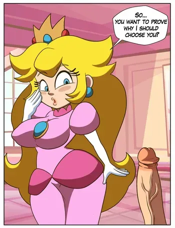 [LaccerArt] Super Mario Bros - Starbomb Peach & OC comic manga cover